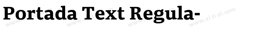 Portada Text Regula字体转换